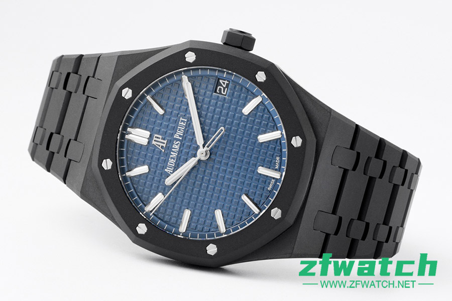 ZF厂爱彼皇家橡树DLC款15500ST.OO.1220ST.01复刻腕表