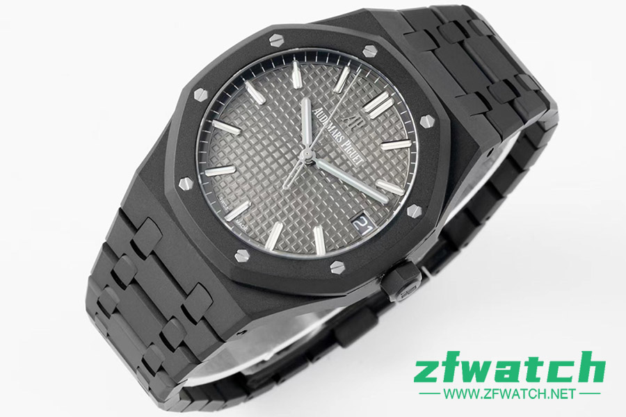 ZF厂爱彼皇家橡树DLC款15500ST.OO.1220ST.02复刻腕表