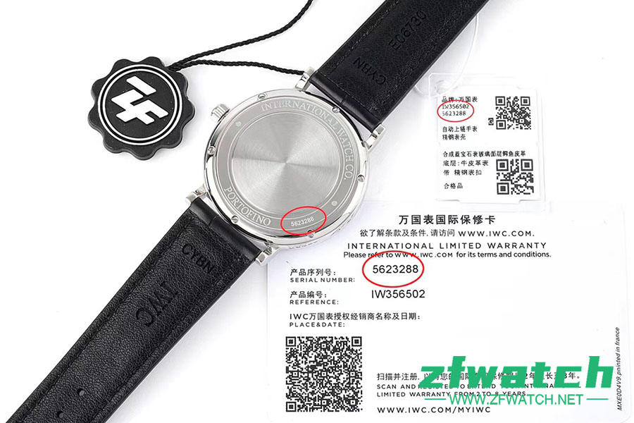 ZF厂万国表柏涛菲诺系列IW356502复刻腕表-ZF手表