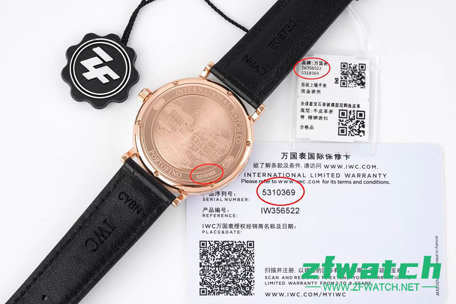 ZF厂万国表柏涛菲诺系列IW356522复刻腕表-ZF手表